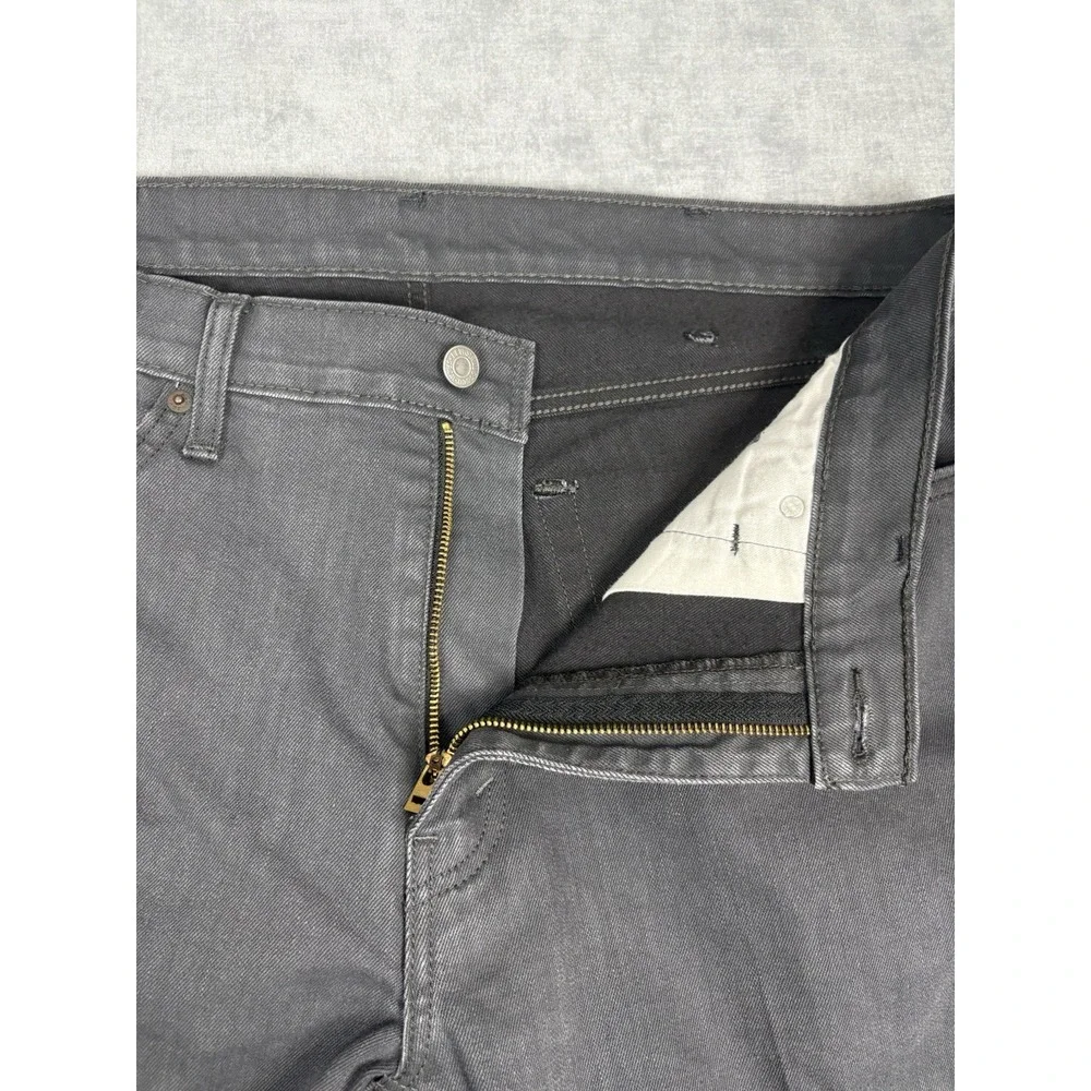 Levi's 541 Men's Jeans 38x30 Charcoal Gray Athletic Taper Stretch Denim